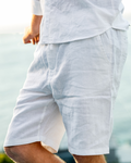 Casablanca - Premium Linen Shorts - Old Money