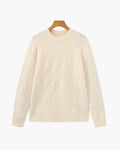Diamond Knit Crewneck Sweater - Old Money