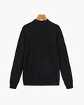 Essential Ribbed Mock Neck Sweater - Old Money